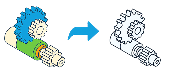 Convert 3D Model to 2D Projection