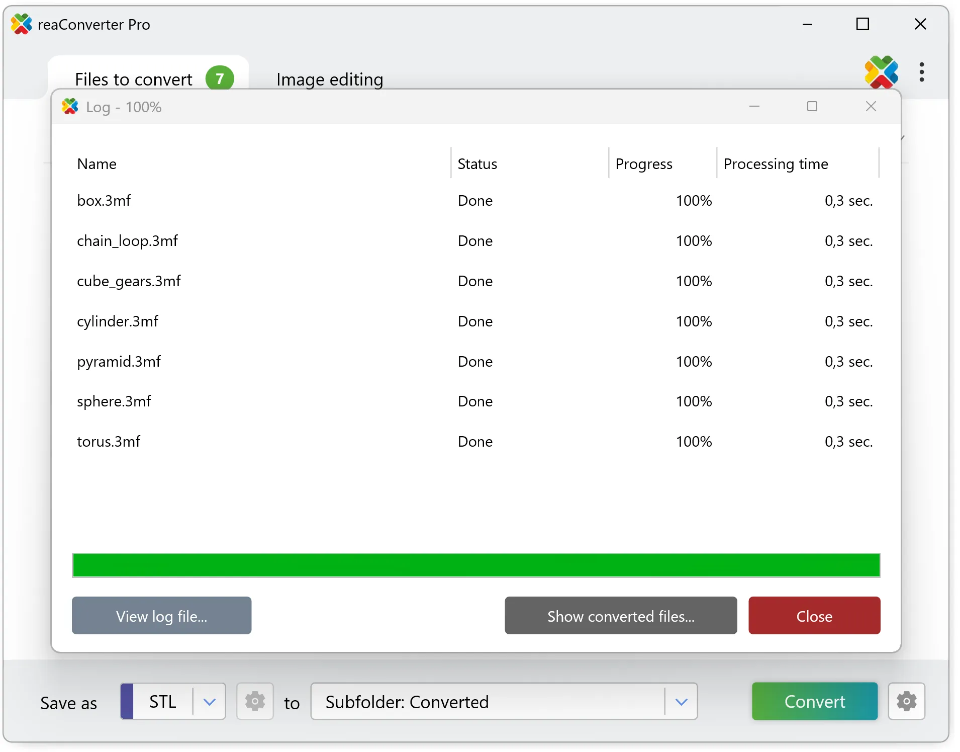 Generate STL files in batch