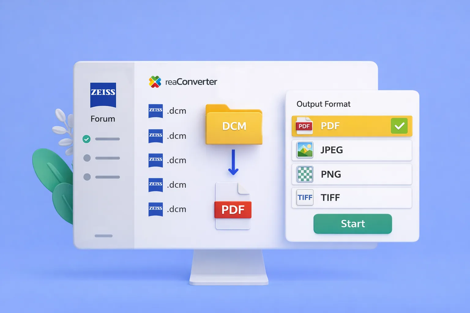 Convert Zeiss DCM to PDF in bulk, how to skip the manual export loop