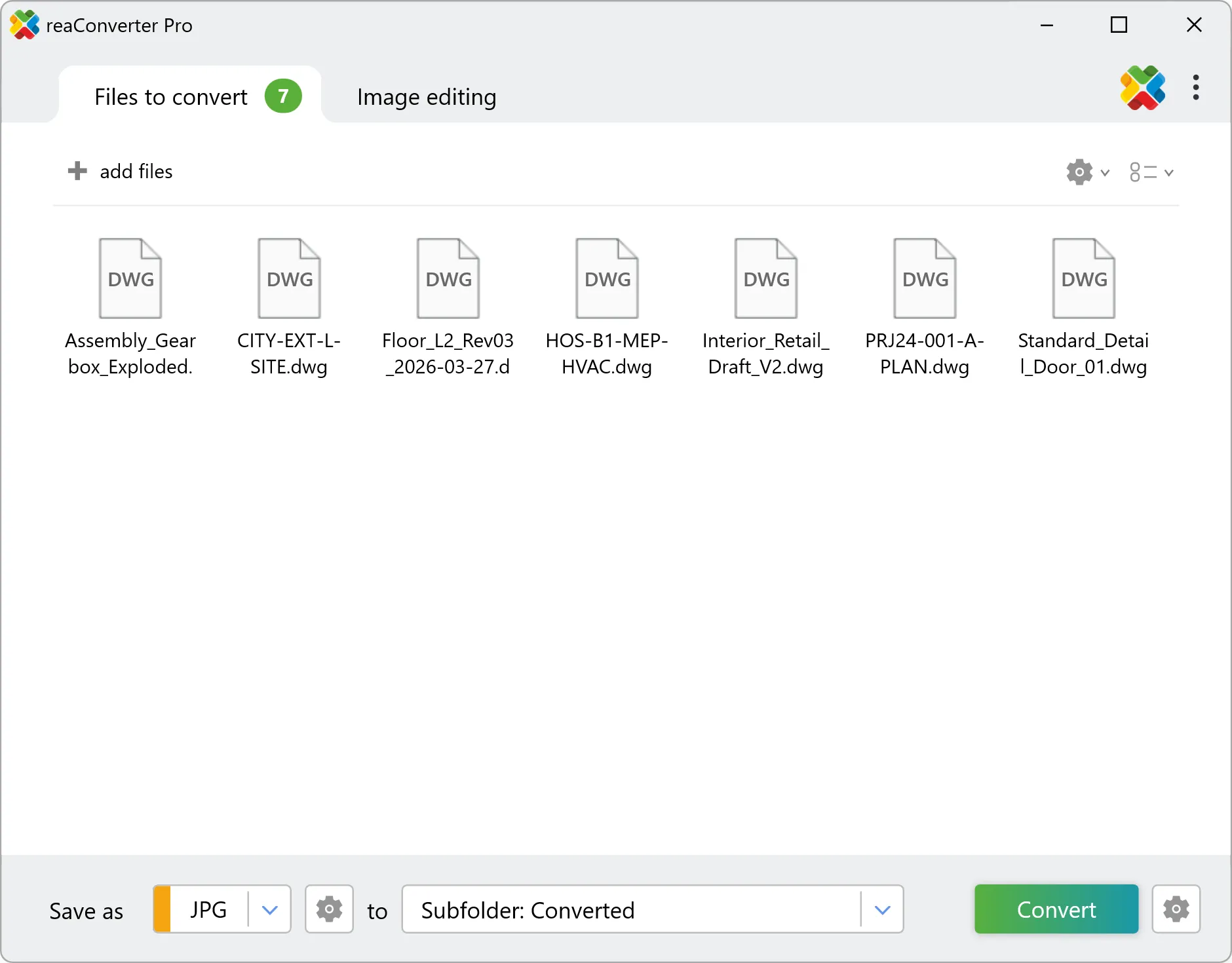 Batch DWG Converter Interface